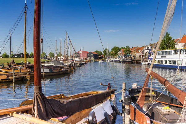 Traditionele Hollandse Houten Zeilschepen Haven Van Elburg Nederland — Stockfoto