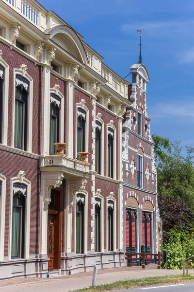 Hollanda Haastrecht Dekore Edilmiş Cepheli Tarihi Bir — Stok fotoğraf