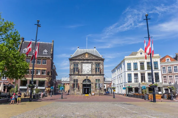 Gouda Hollanda Daki Pazar Meydanında Tarihi Waag Binası — Stok fotoğraf