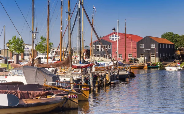 Човни Порту Елбург Нідерланди — стокове фото