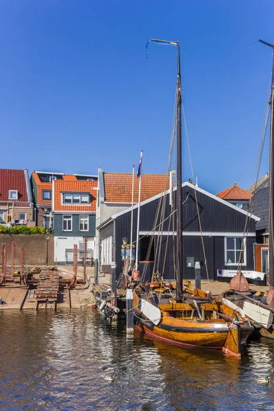 Traditionella Segelfartyg Trä Varvet Urk Nederländerna — Stockfoto