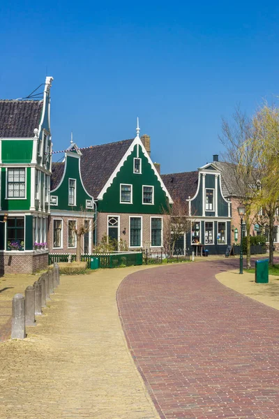Traditionella Holländska Hus Centrala Zaanse Schans Nederländerna — Stockfoto