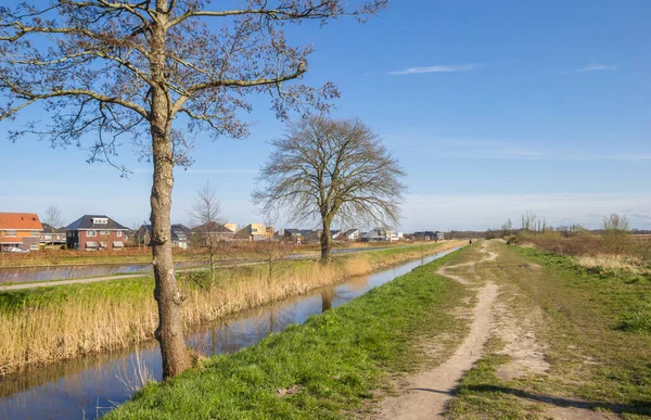 Walking Path Nature Reserve Onlanden Eelderwolde Netherlands — Stock Photo, Image