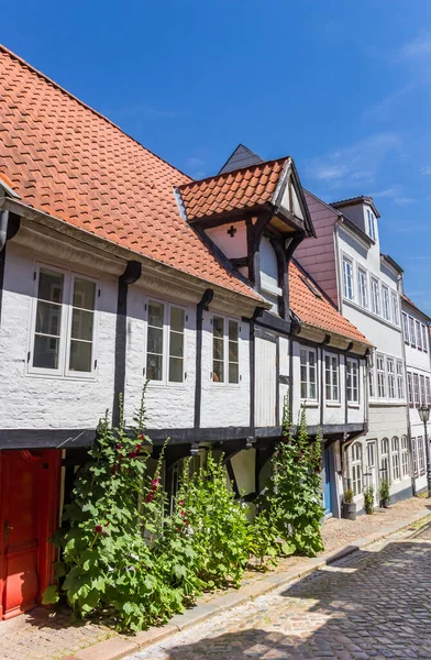 Little White Half Timbered House Flensburg Germany — Stock Photo, Image