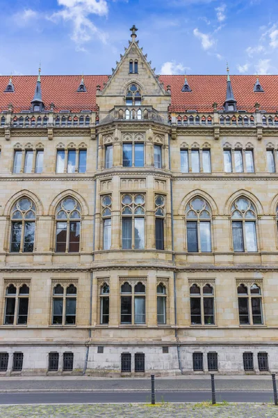 Braunschweig Almanya Daki Tarihi Belediye Binasının Cephesi — Stok fotoğraf