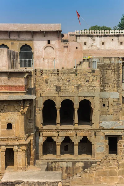 Arches Historic Step Well Abhaneri Indie — Zdjęcie stockowe