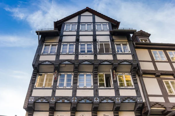 Façade Une Maison Historique Colombages Braunschweig Allemagne — Photo