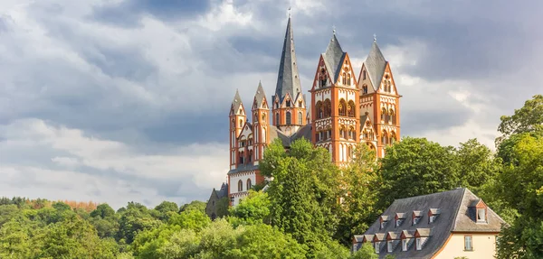 Panorama Cathédrale Historique Sommet Colline Dans Limbourg Der Lahn Allemagne — Photo