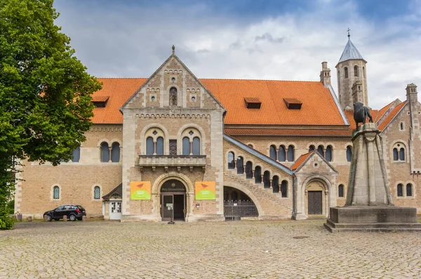 Fachada Frontal Del Histórico Castillo Dankwarderode Braunschweig Alemania — Foto de Stock