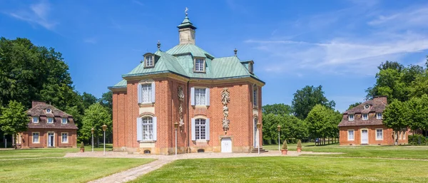 Panorama Del Castillo Clemenswerth Jardines Circundantes Sogel Alemania — Foto de Stock