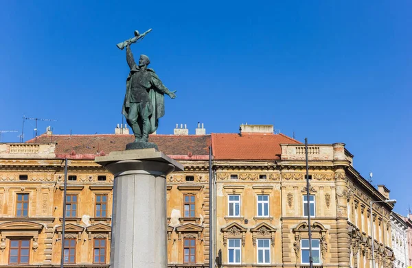 Szobor Győzelem Emlékmű Ivan Történelmi Központjában Znojmo Cseh Köztársaság — Stock Fotó