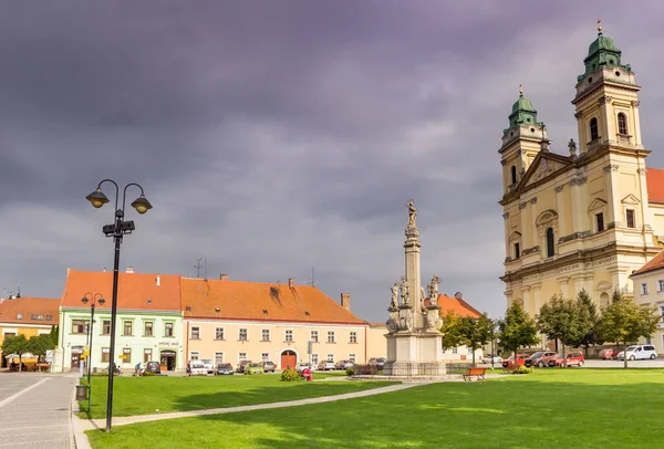 Igreja Maria Praça Central Valtice República Checa — Fotografia de Stock