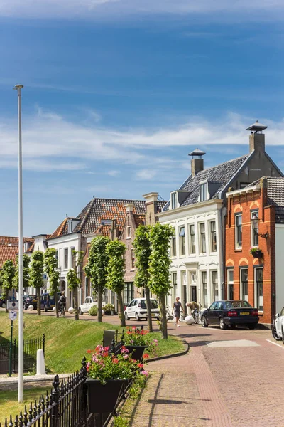 Oude Huizen Aan Dijk Het Centrum Van Haastrecht Nederland — Stockfoto