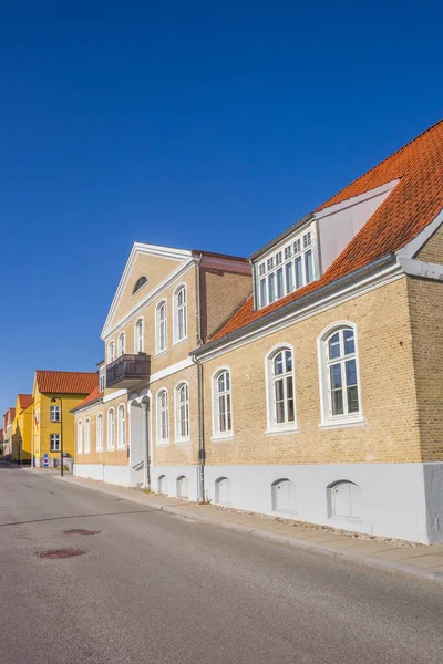 Ulice Historickými Domy Centru Města Christiansfeld Dánsko — Stock fotografie