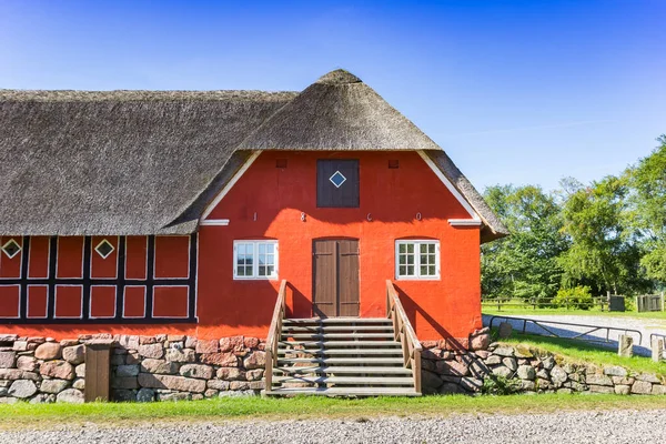 Steps Front Red Farmstead Fyrkat Hobro Denmark — Stock Photo, Image