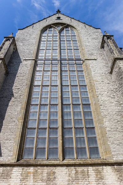 Fenster Der Historischen Kirche Sint Jan Gouda Niederlande — Stockfoto