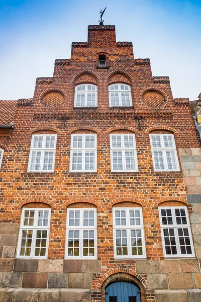 Passo Gable Uma Casa Histórica Viborg Dinamarca — Fotografia de Stock