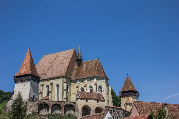 Fortified church in the town of Biertan — ストック写真