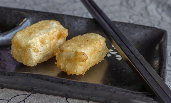 Tofu Jepang goreng di tempura — Stok Foto