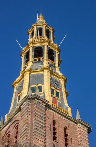 Toren van de A-kerk in Groningen — Stockfoto