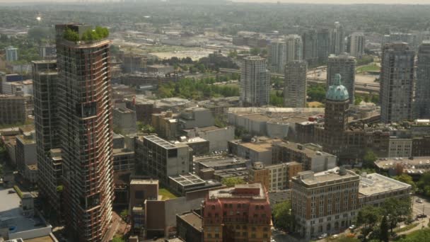 Havadan görünümü Vancouver, Kanada — Stok video