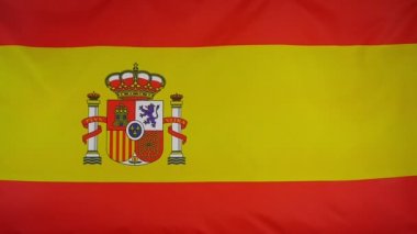Slowmotion gerçek Tekstil İspanya bayrağı