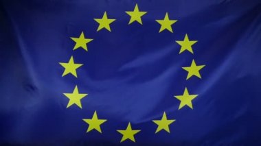 Slowmotion gerçek Tekstil Avrupa bayrağı