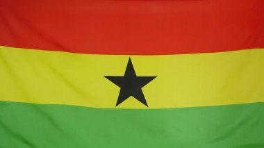 Slowmotion gerçek Tekstil Gana bayrak