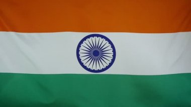 Slowmotion gerçek Tekstil Hindistan bayrağı