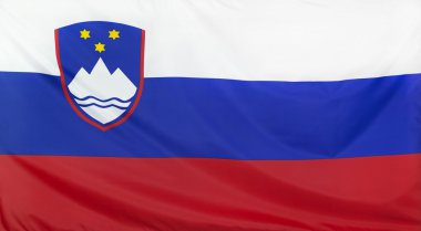 Slovenya bayrağı gerçek kumaş