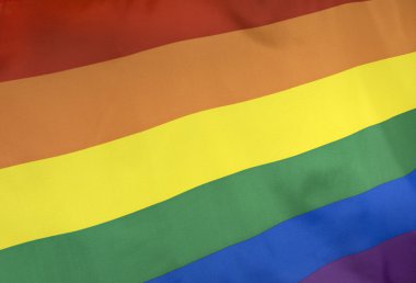 Gökkuşağı bayrağı gerçek kumaş