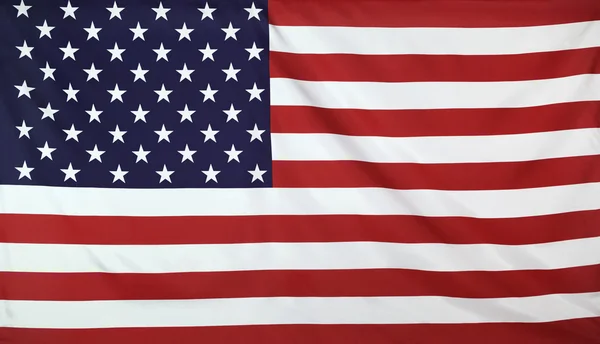 USA Flag real fabric — Stock Photo, Image