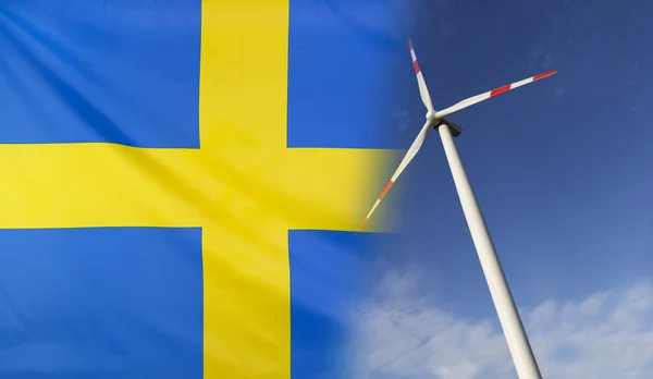 Konzept saubere Energie in Schweden — Stockfoto