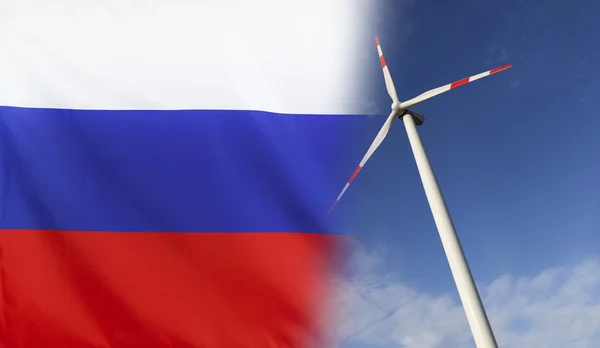 Concepto Energía Limpia en Rusia — Foto de Stock