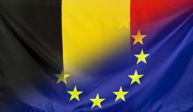 Avrupa bayrak bayrak Belçika ile birleşti