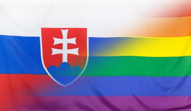 Gökkuşağı bayrağı bayrak Slovakya ile birleşti