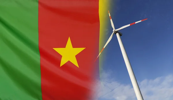 Concept καθαρή ενέργεια στο Καμερούν — Φωτογραφία Αρχείου