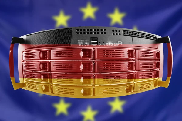 Serveru koncept Evropu a Německo — Stock fotografie
