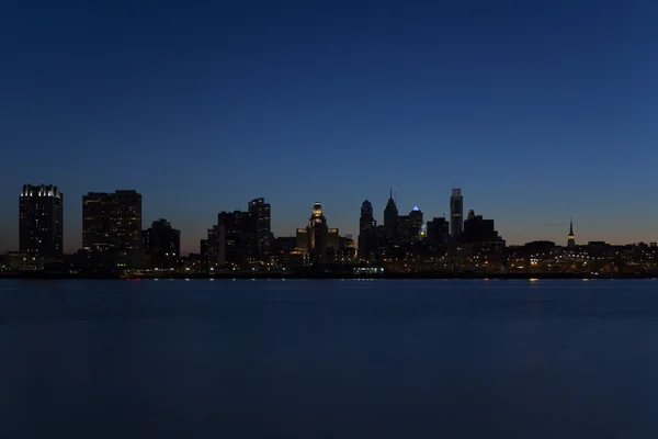 Philadelphia Skyline sunrise twilight — Stockfoto