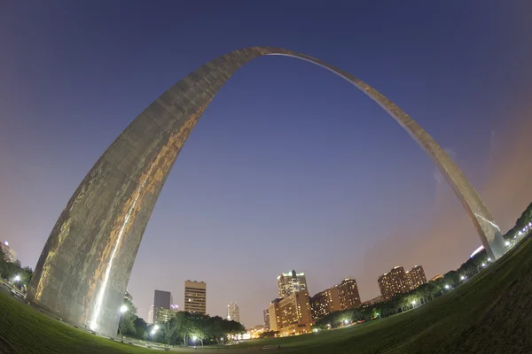 St Louis Gateway Arche coucher de soleil — Photo