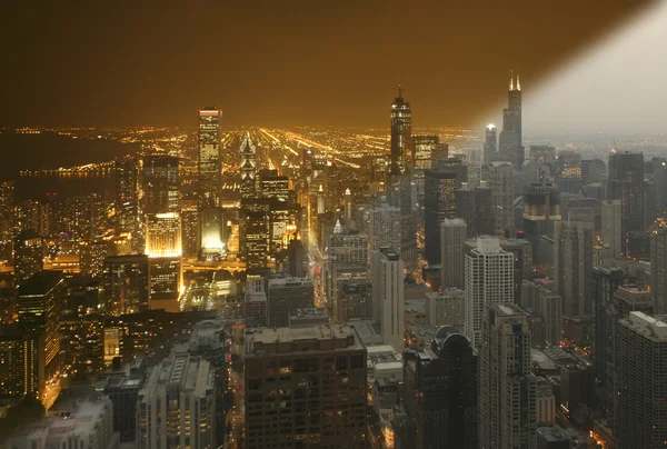 Chicago Tag und Nacht — Stockfoto