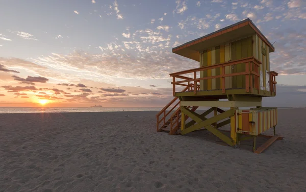 Miami Beach cabana de resgate ao nascer do sol Fotografia De Stock