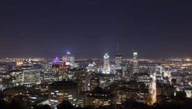 Güneş battıktan sonra Montreal alacakaranlık