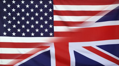 Büyük Britanya ve ABD bayrağı birleştirilmiş