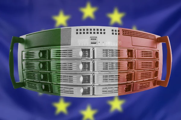 Concept de serveur Europe et République d'Irlande — Photo