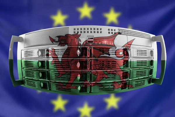 Server Concept Europa y Gales — Foto de Stock