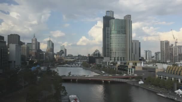 Timelapse fiume yarra di melbourne — Video Stock