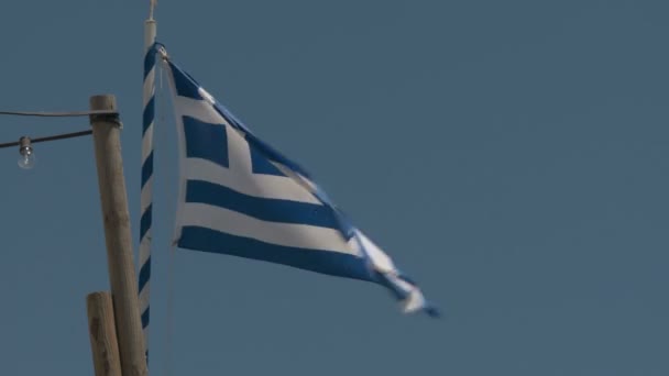 Bandeira nacional de Greece — Vídeo de Stock