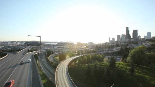 Stau im Fernverkehr — Stockvideo