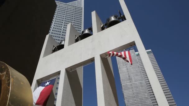 Bell Wall en Dallas — Vídeos de Stock